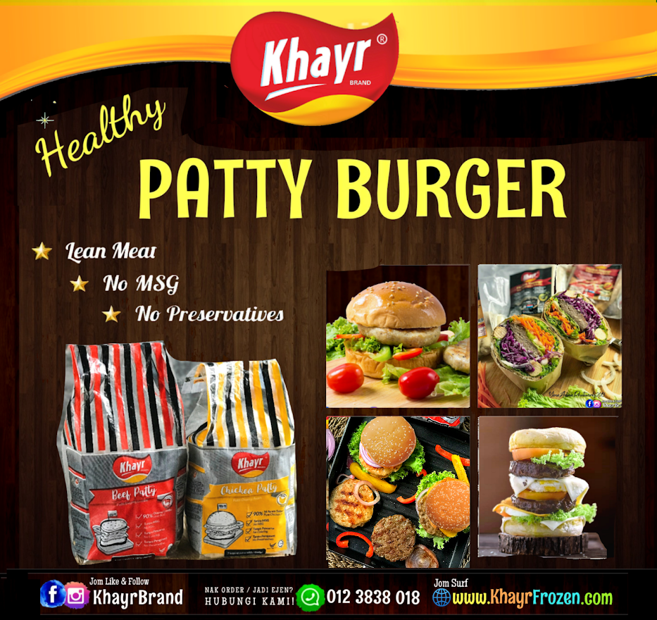 * 🍔 HEALTHY PATTY BURGER KhayrBrand House of Halal Frozen Food