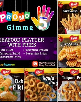 ღ Gimme 5 Seafood Platter with Fries