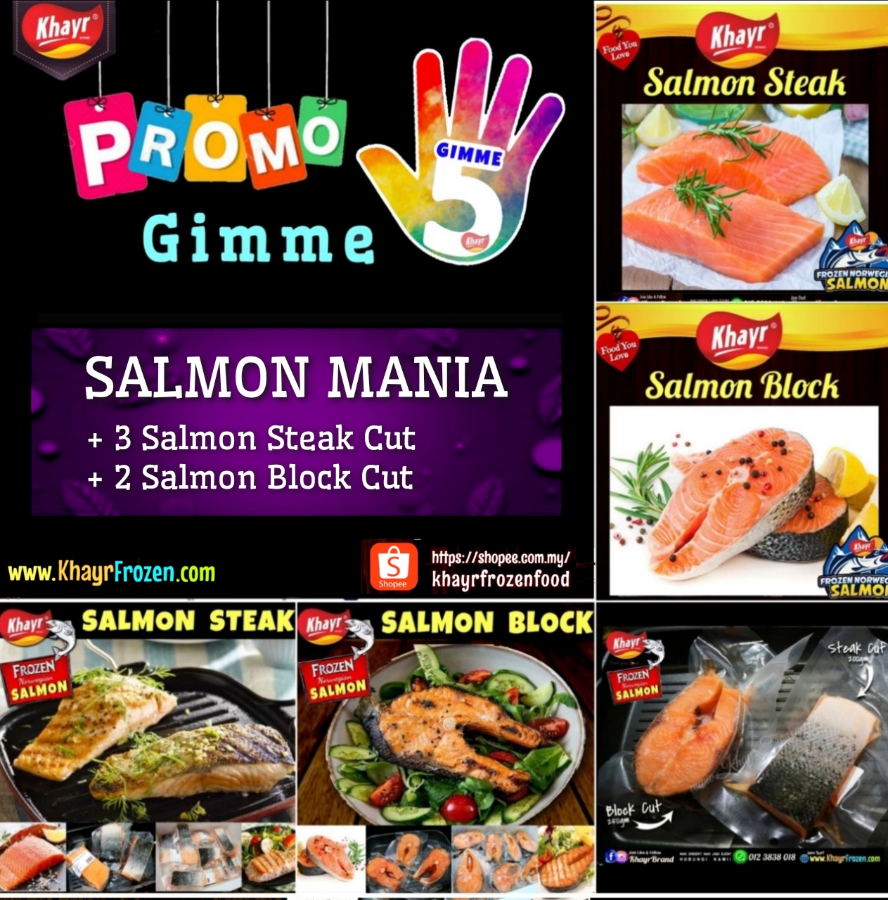 ღ Gimme 5 Salmon Mania