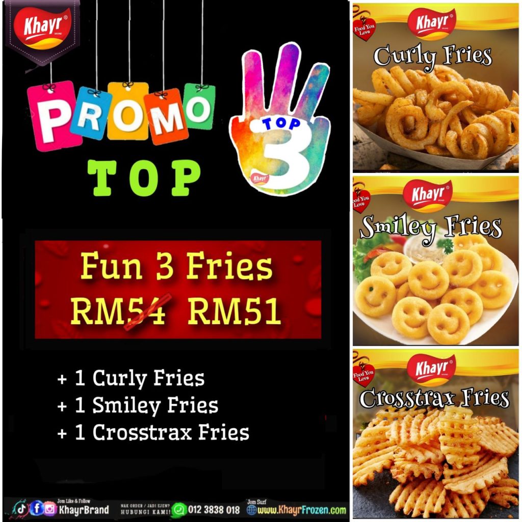 Fry Fun ღ Top 3 Fun Fries – Khayr-Brand | House of Halal Frozen Food