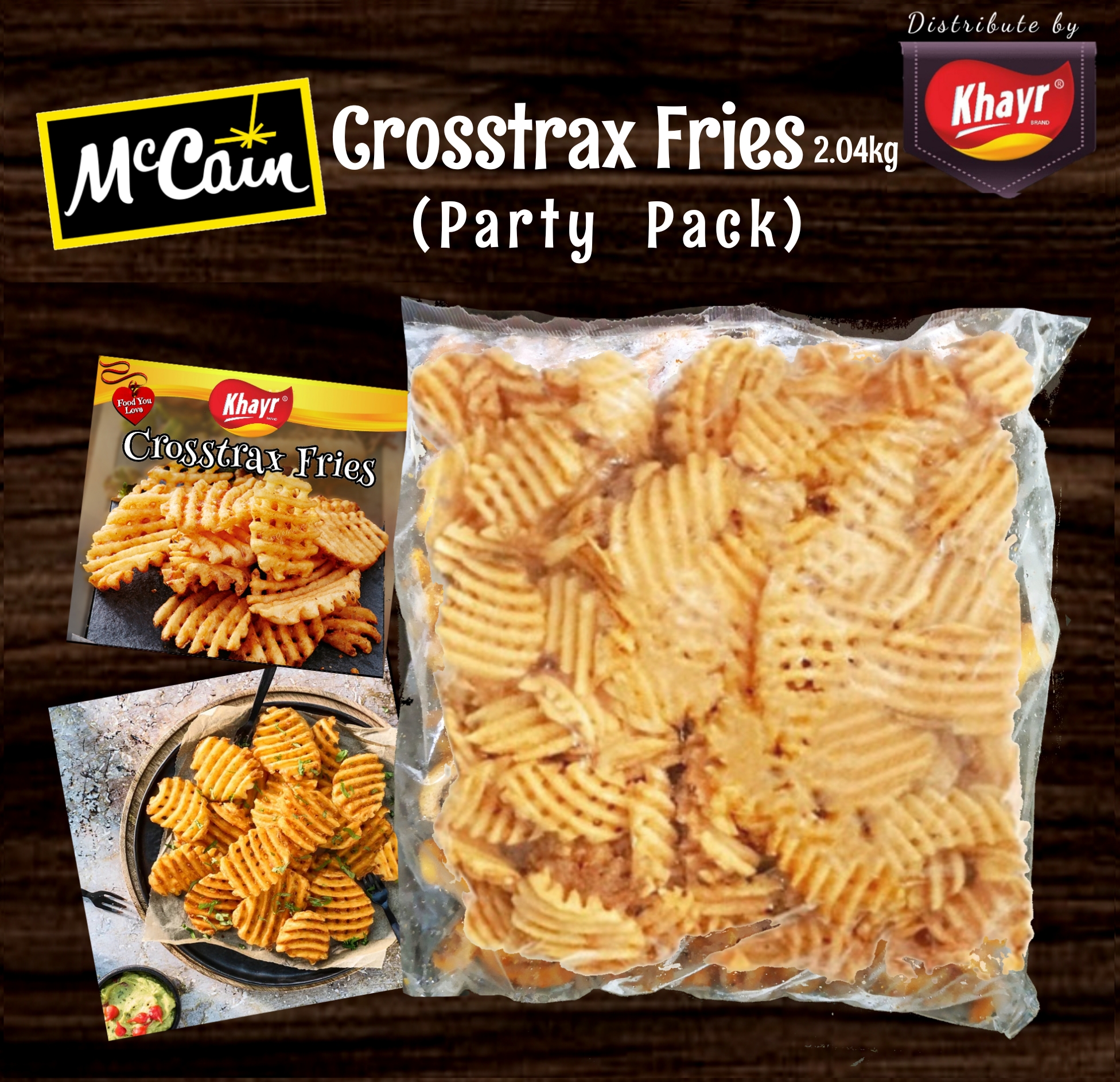 McCain Crosstrax Fries Party Pack (2.04kg)