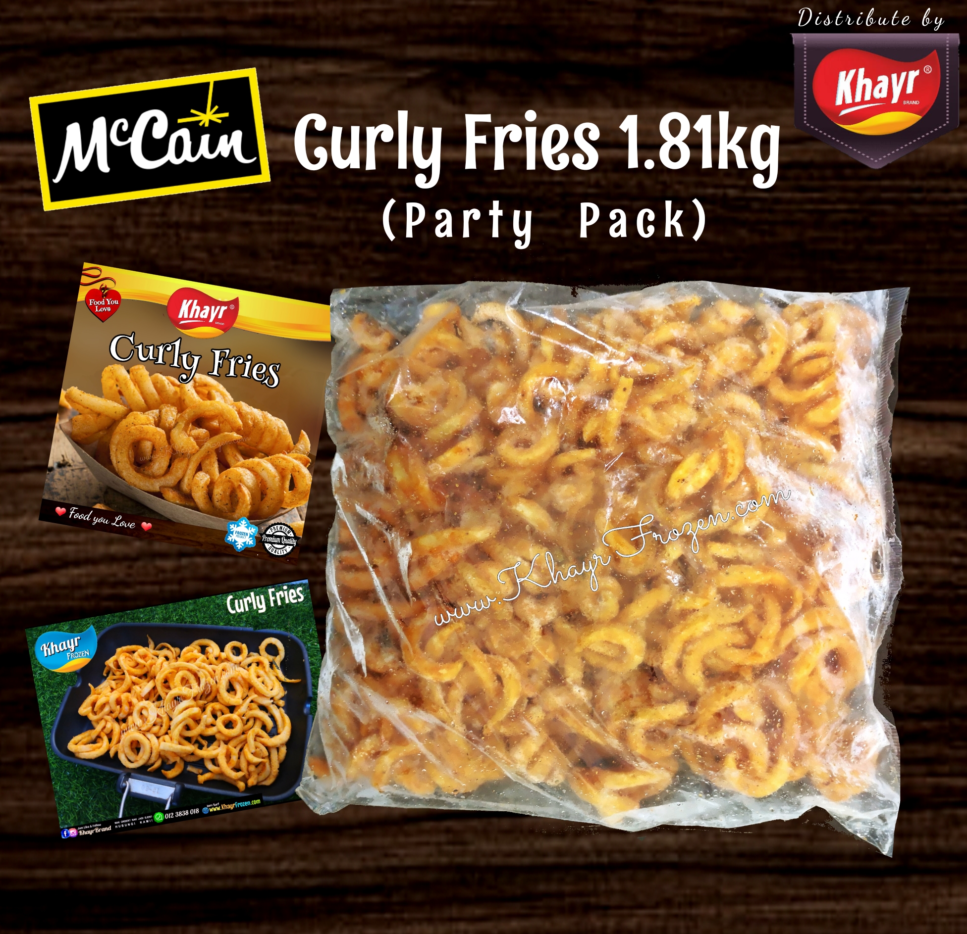 McCain Curly Fries Party Pack (1.81kg)