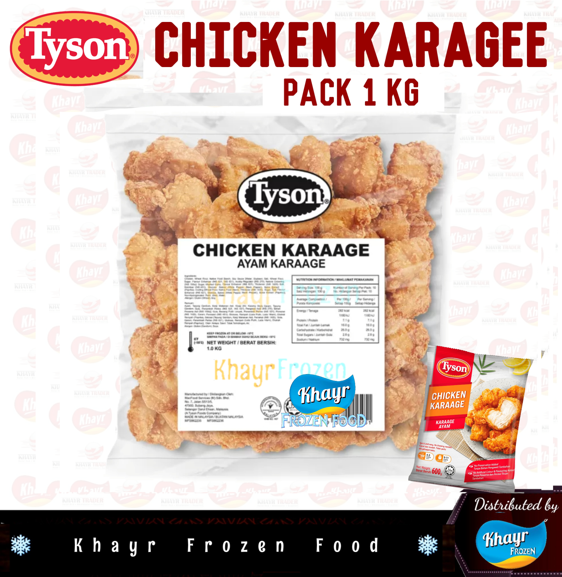 Tyson Chicken Karaage (1 kg)