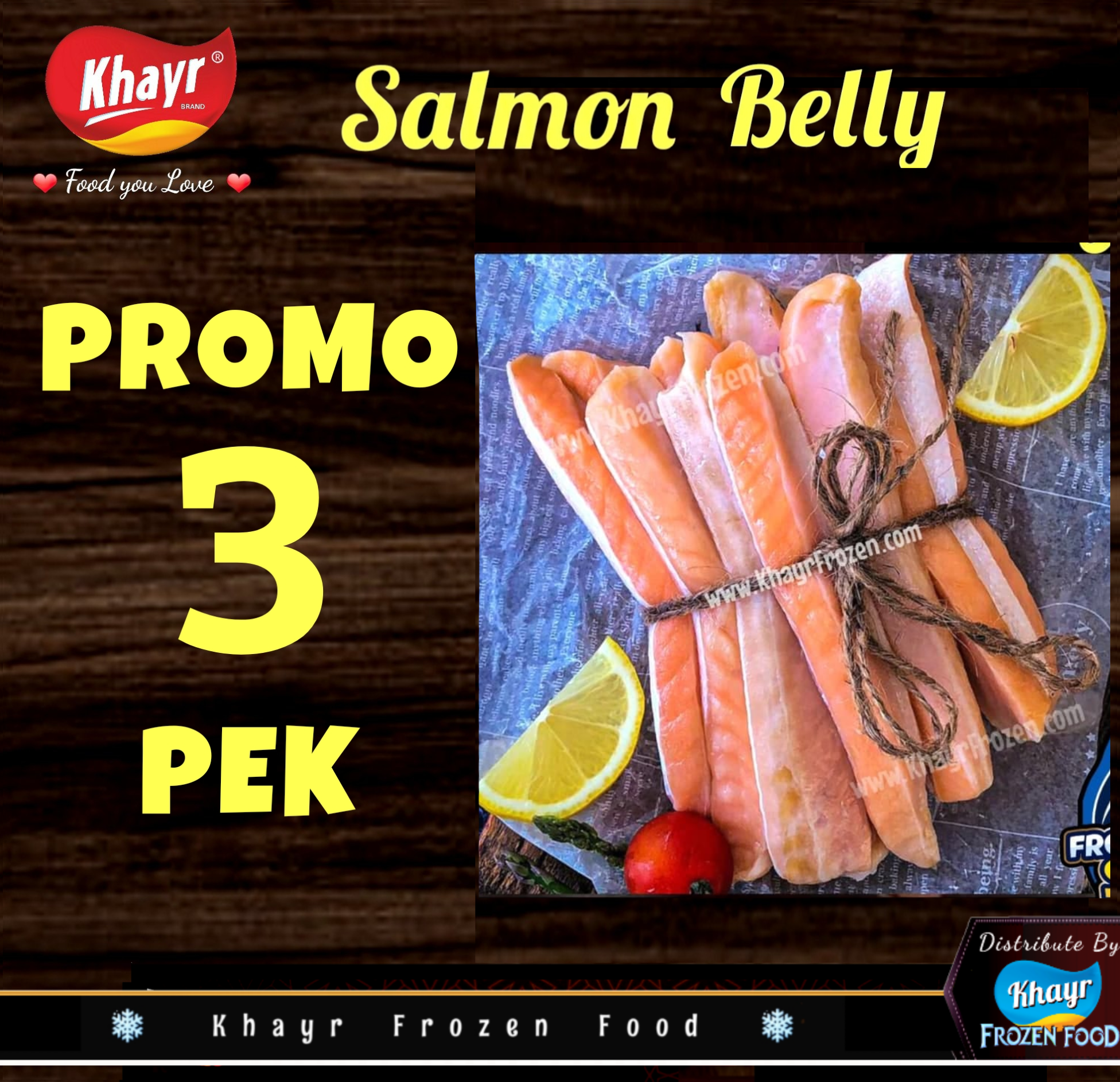 Salmon Belly (3 packs x 500g)